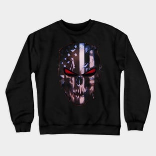 Patriot Punisher Skull by TR1 Crewneck Sweatshirt